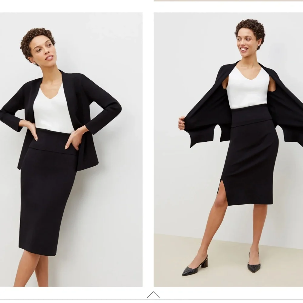 Harlem 2.0 Knit Skirt by M.M.LAFLEUR, NWOT, black, Medium - Picture 4 of 16